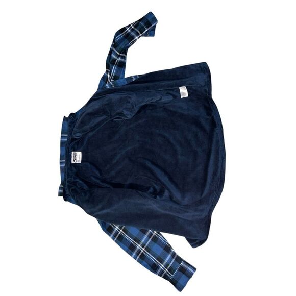 mountain khaki flannel blue size small Preppy Button Down Collar Comfy - Picture 4 of 7